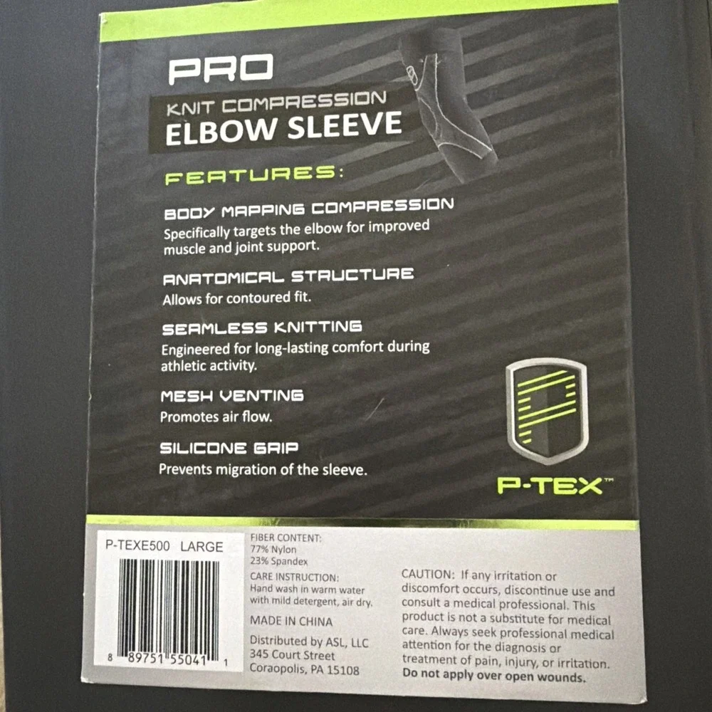 P-TEX ** PRO KNIT COMPRESSION ELBOW SLEEVE** 